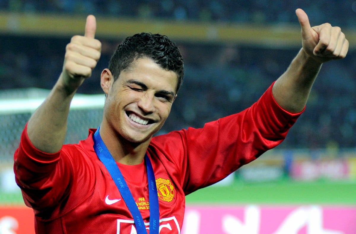 Cristiano Ronaldo merangkul pelbagai anugerah dan kejuaraan ketika di Manchester United. FOTO File EPA