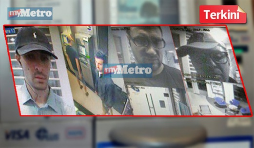 WAJAH beberapa lelaki disyaki warga Amerika Latin yang dicari polis bagi membantu siasatan kes godam ATM.