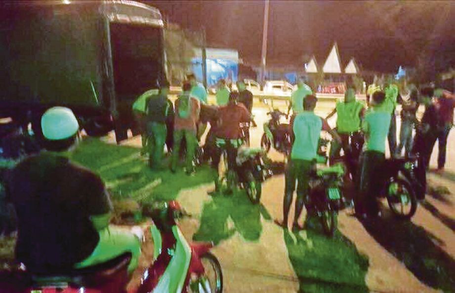 ANTARA motosikal yang disita polis dalam operasi cegah lumba haram, semalam.