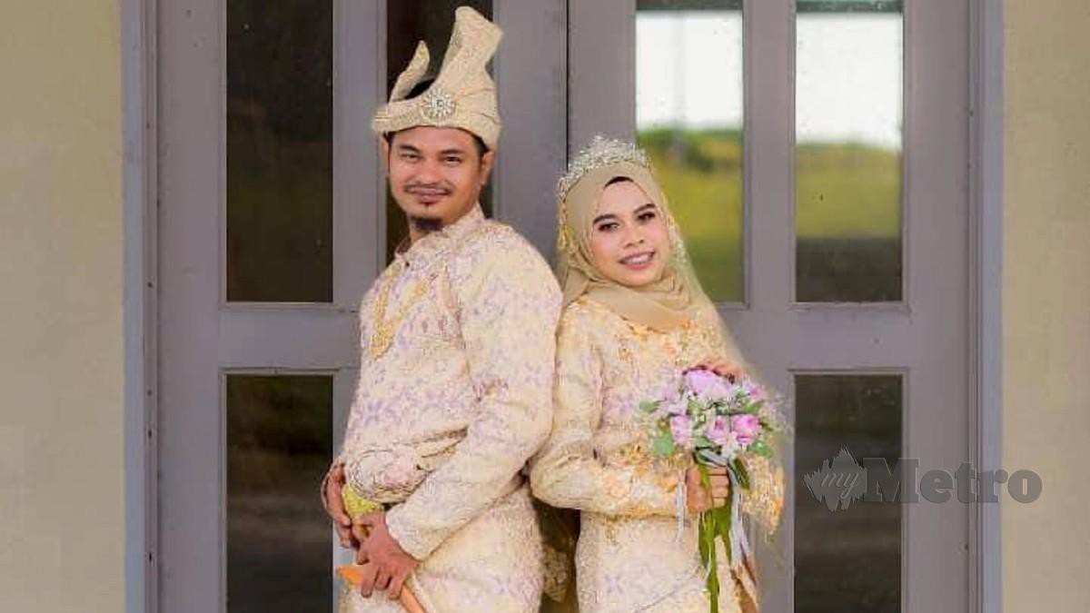 Nur Atirah dan suami yang juga OKU pendengaran dan tidak boleh bertutur, Muhammad Syukri yang bahagia dengan cara mereka sendiri. FOTO IHSAN NUR ATIRAH.