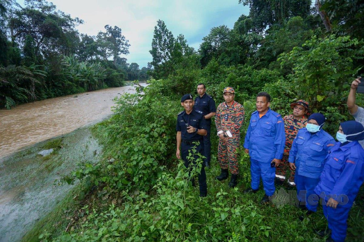 Lokasi penemuan mangsa lemas di Sungai Kenjur, dekat Kampung Koh. FOTO MUHAMAD LOKMAN KHAIRI.