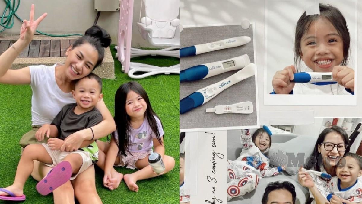 Perkongsian Shima dan keluarga di Instagram apabila hamil anak ketiga. FOTO Instagram