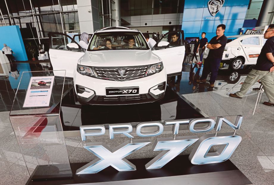 PELANCARAN SUV X70 adalah fokus utama Proton tahun lalu.