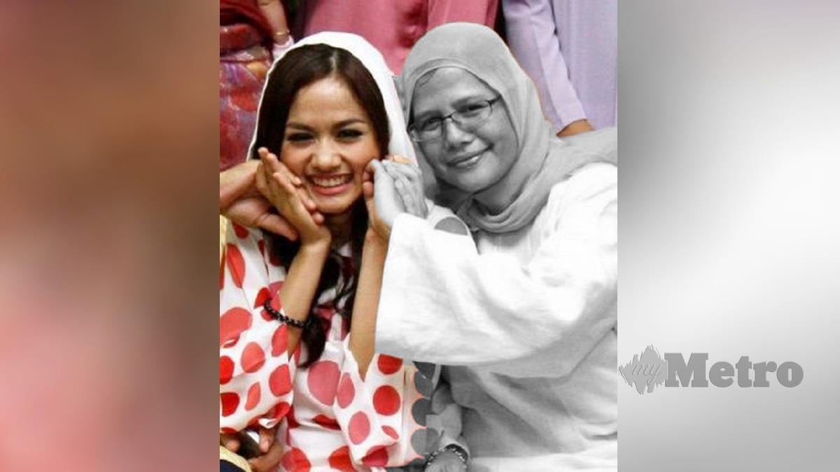 Liyana Jasmay bersama Allahyarham ibunya yang meninggal dunia hari ini.
