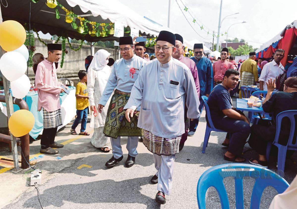 Datuk Bandar  Kuala Lumpur, Datuk Kamarulzaman Mat Salleh hadir pada majlis ramah mesra rumah terbuka Masjid Bilal Bin Rabah. FOTO ROHANIS SHUKRI