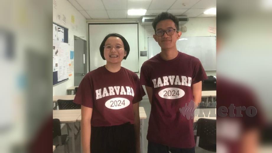 MOHAMED Aqil  Azmi dan Zad Chin Qi Qi terpilih menyambung pengajian ke Kolej Harvard, AS