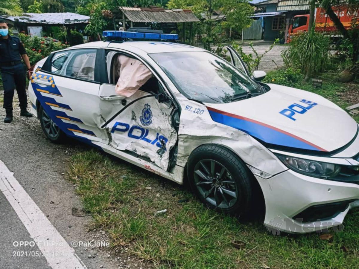 3 Anggota Polis Cedera Kemalangan