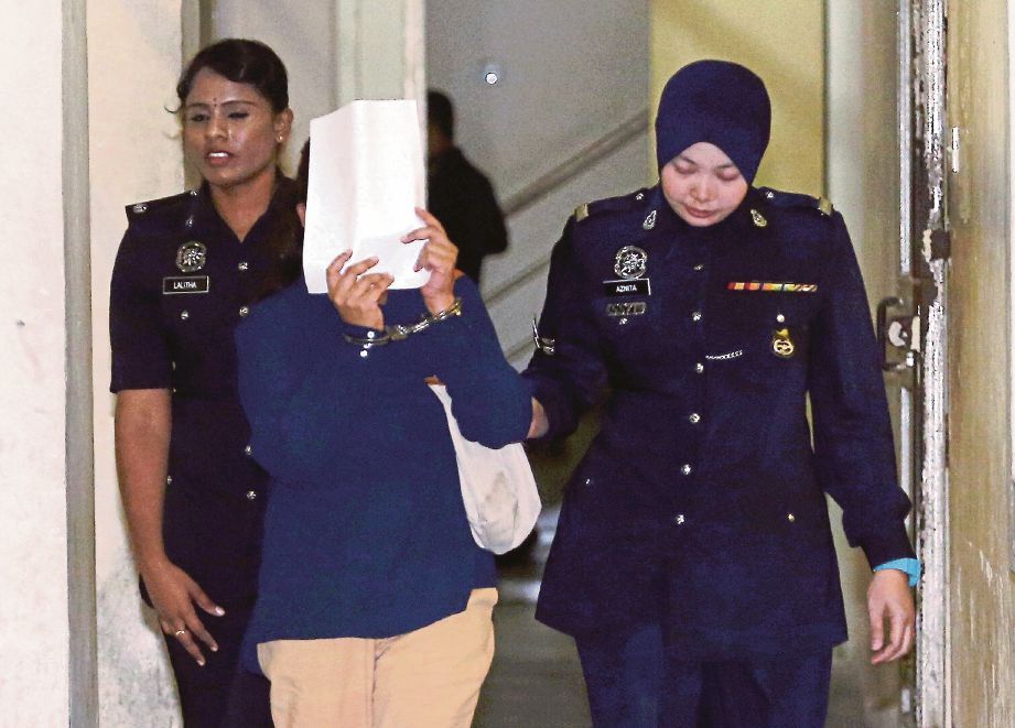 SHANTI dibawa ke  Mahkamah Majistret Petaling Jaya.