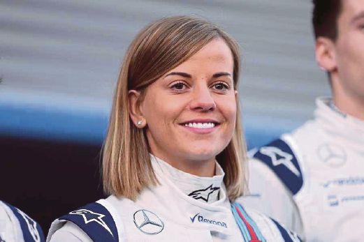 SUSIE muncul pemandu wanita pertama dalam tempoh 22 tahun terbabit perlumbaan F1.