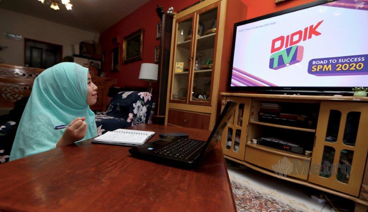 SALURAN Didik TV KPM penuhi keperluan pelajar terutama yang tinggal di kawasan pedalaman.