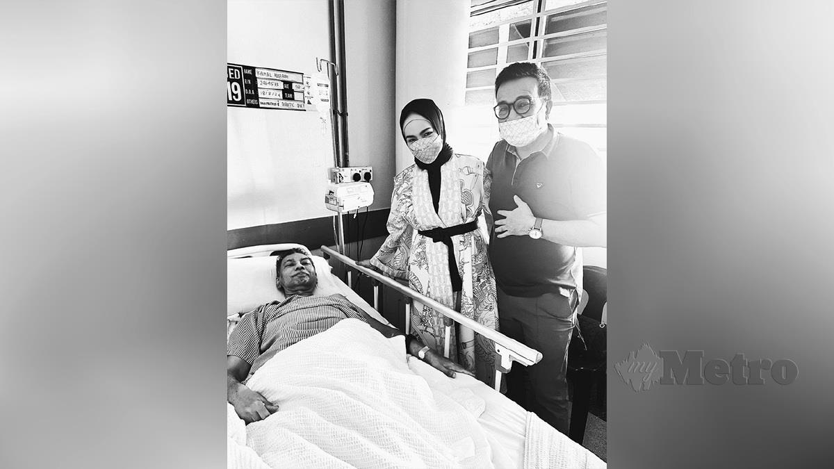 Siti Nurhaliza berkongsi kenangan ketika melawat arwah Huzz di hospital.