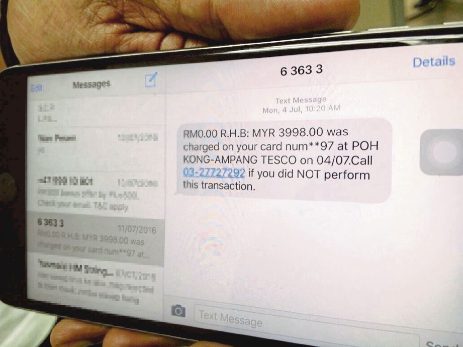 SMS perangkap menerusi teknik digelar SMiShing dihantar penggodam untuk mencuri maklumat dan identiti mangsa.