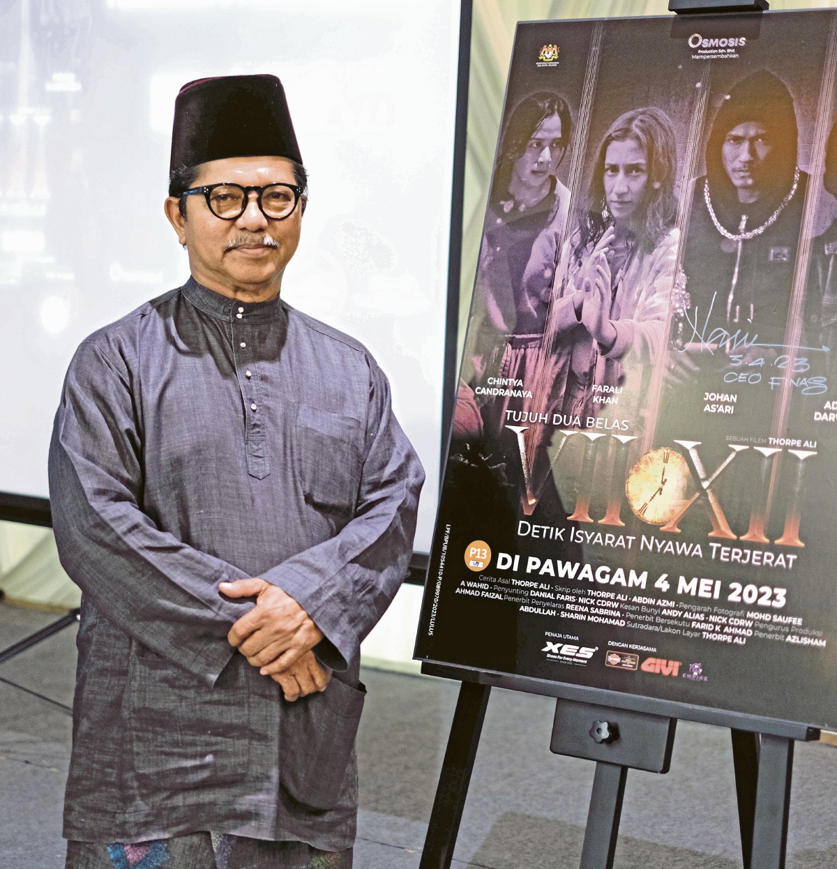 THORPE pada majlis perlancaran filem Tujuh Dua Belas di Swiss Garden Kuala Lumpur. 