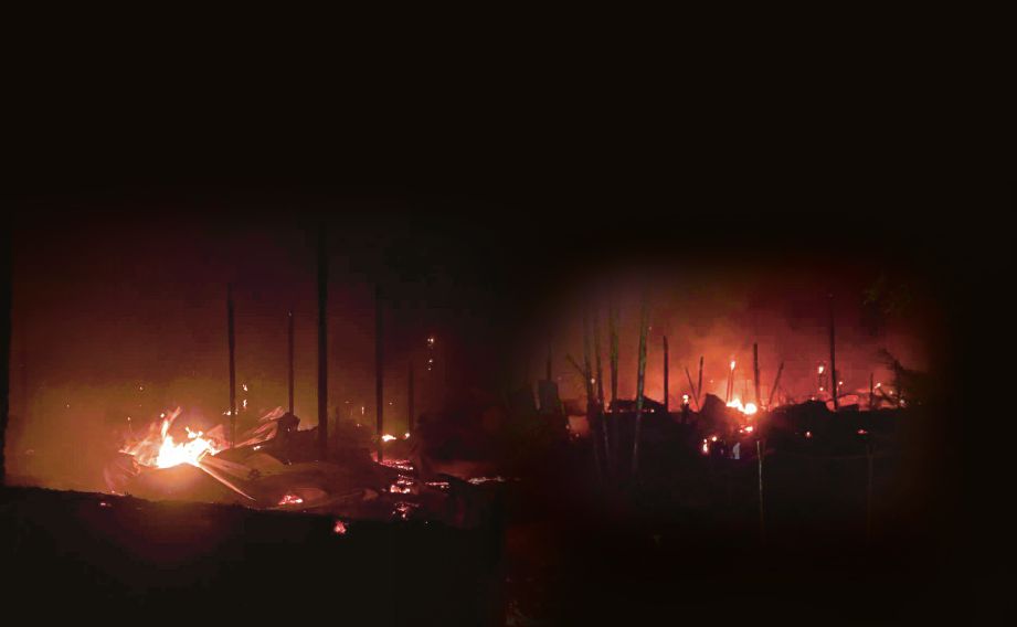 SEJUMLAH 200 penghuni hilang tempat tinggal dalam kebakaran malam kelmarin.