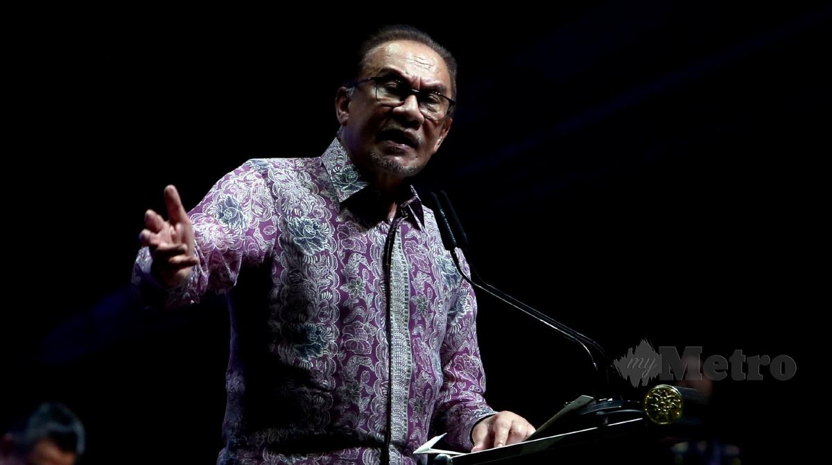 Perdana Menteri, Datuk Seri Anwar Ibrahim. FOTO HAIRUL ANUAR RAHIM
