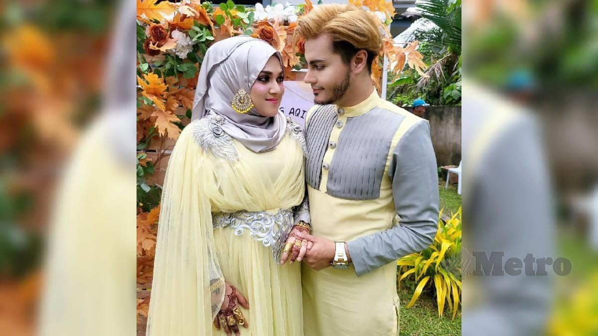  SYED  Muhammad Shah Hasif Syed Othman menjahit sendiri pakaian untuk isterinya, Fatin Syazwani Ishak. FOTO Ihsan Syed Muhammad Shah Hasif Syed Othman