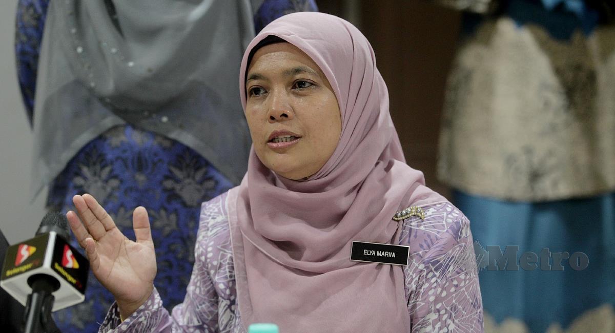 Elya Marini Darmin pada sidang media selepas Perasmian Bengkel Jejak Warisan Bandaraya Diraja Klang di Dewan Hamzah MPK, Klang. FOTO FAIZ ANUAR