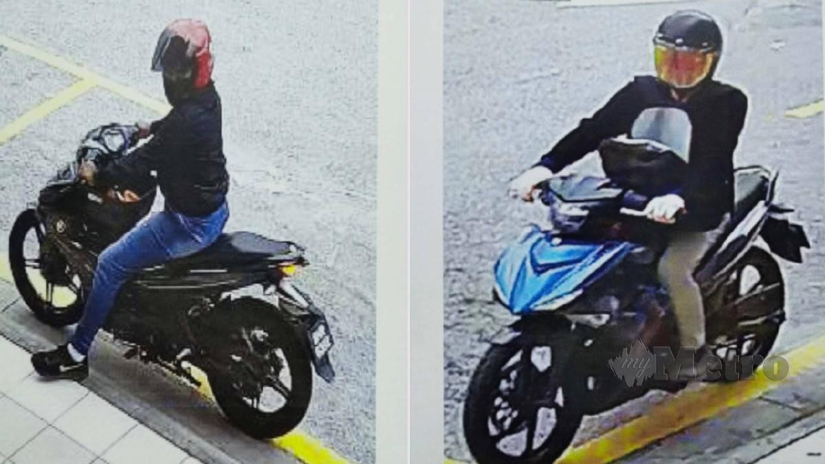 Polis hari ini mengedarkan fotofit dan gambar empat penjenayah yang menyamun sebuah kedai emas di Kepong, kelmarin.
