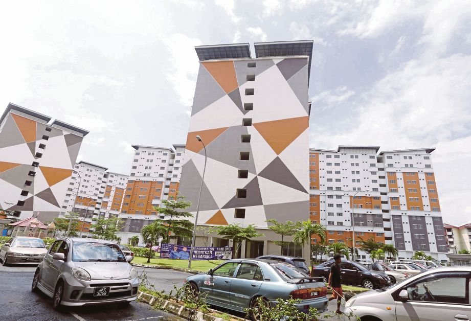 PPR Sungai Melana yang dijadikan Rumah Transit Belia Johor.