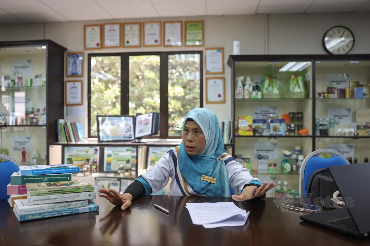Pegawai Penyelidik Bahagian Hasilan Semula Jadi, Institut Penyelidikan Perhutanan Malaysia (FRIM) Dr Fadzureena Jamaludin ketika ditemu bual Bernama, baru-baru ini. FOTO BERNAMA