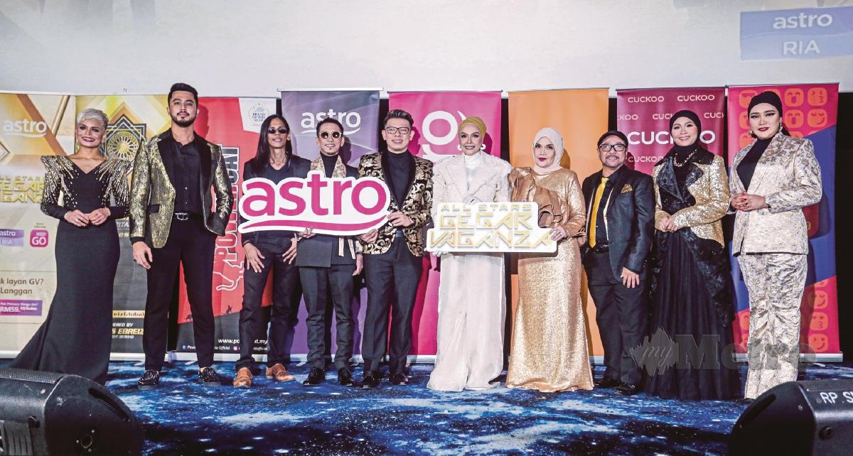 BARISAN 10 bekas juara GV yang bakal berentap dalam All Stars GV pada sidang media yang berlangsung di Pavillion, Jalan Bukit Bintang. - FOTO Hazreen Mohamad