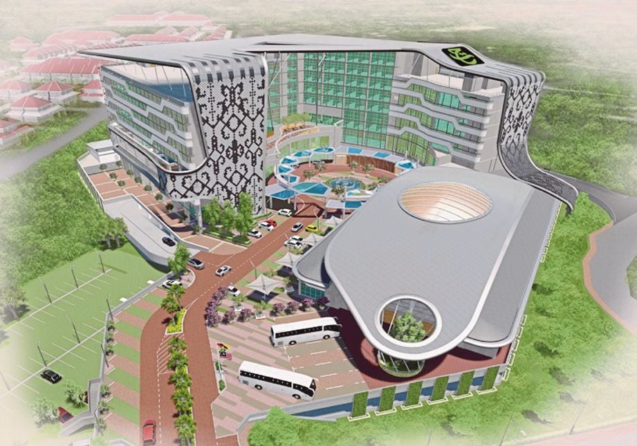 ANTARA projek Hotel Tabung Haji yang masih dalam pembinaan di Kuching.