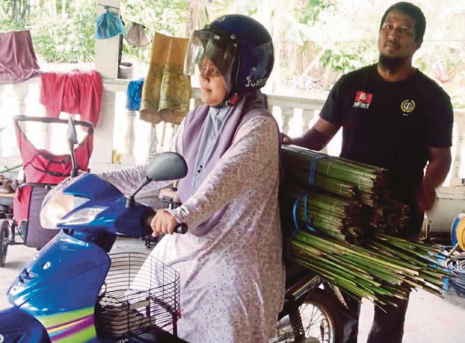 PENDUDUK kampung turut datang sendiri membeli daun palas untuk dijual di sekitar pasar hari di sekitar Pokok Sena dan Kuala Nerang.