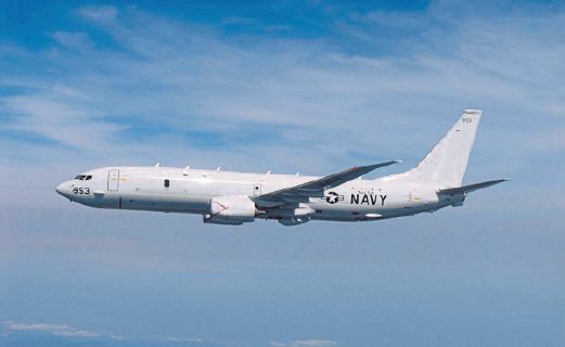 SEBUAH pesawat pengintip P-8 Poseidon milik tentera AS.