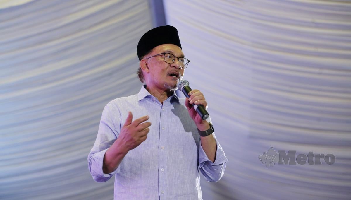  Datuk Seri Anwar Ibrahim. FOTO EIZAIRI SHAMSUDIN