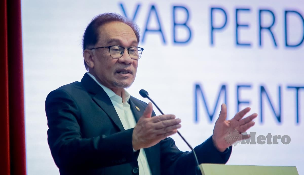 Datuk Seri Anwar Ibrahim. FOTO Asyraf Hamzah