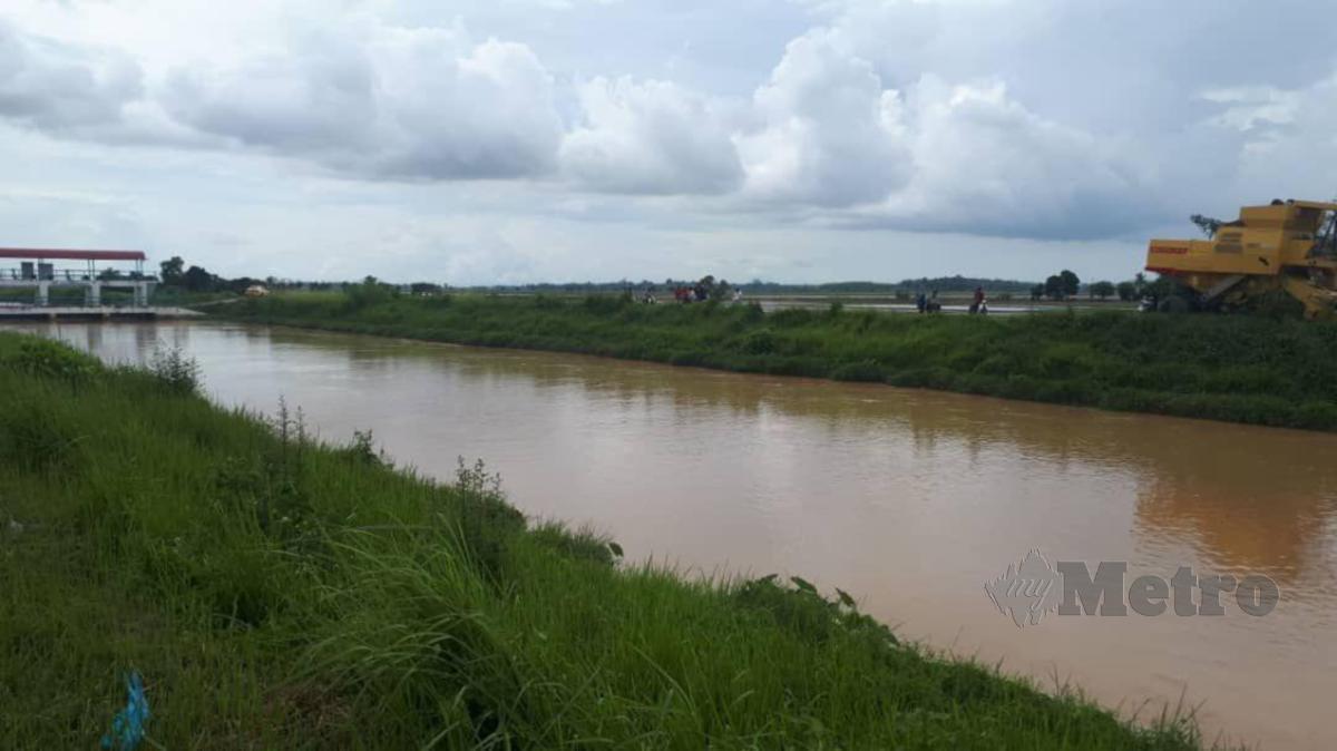 Lokasi mangsa dipercayai terjatuh dalam sungai di Jalan Sungai Korok. FOTO IHSAN BOMBA