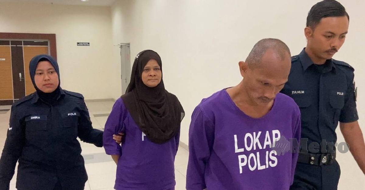 Rofiah dan suaminya, Zulkarnain didenda oleh Mahkamah Majistret selepas mengaku salah memiliki dadah. FOTO Alias Abd Rani