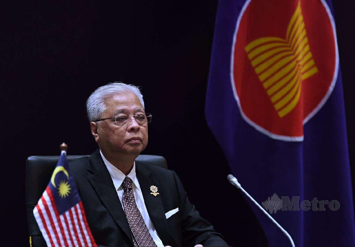 Datuk Seri Ismail Sabri Yaakob akan mengetuai delegasi Malaysia sempena Sidang Kemuncak ASEAN ke-38 dan ke-39 dan Sidang-sidang Kemuncak Berkaitan pada 26 hingga 28 Oktober ini, melalui persidangan video.  FOTO Twitter Ismail Sabri Yaakob