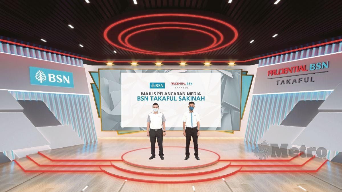 WAN Saifulrizal  (kiri) dan Jay Khairil Jeremy pada Majlis Pelancaran BSN Takaful Sakinah. 