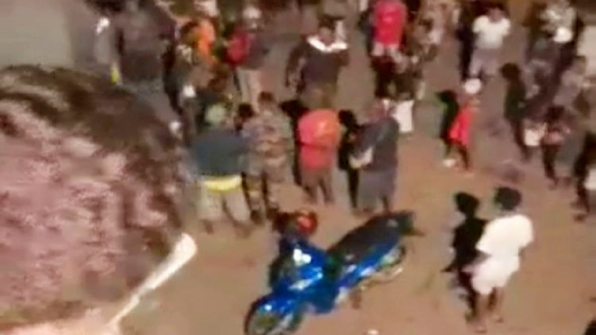 TANGKAP layar video tular kejadian di Pelabuhan Manokwari, Papua Barat.