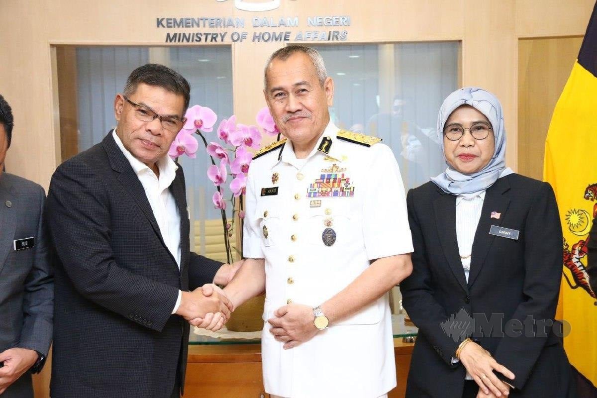 Timbalan Ketua Pengarah (Operasi) Agensi Penguatkuasaan Maritim Malaysia (APMM) Laksamana Maritim Datuk Hamid Mohd Amin dilantik sebagai Ketua Pengarah Maritim Malaysia yang ke enam berkuatkuasa hari ini. FOTO Ihsan APMM