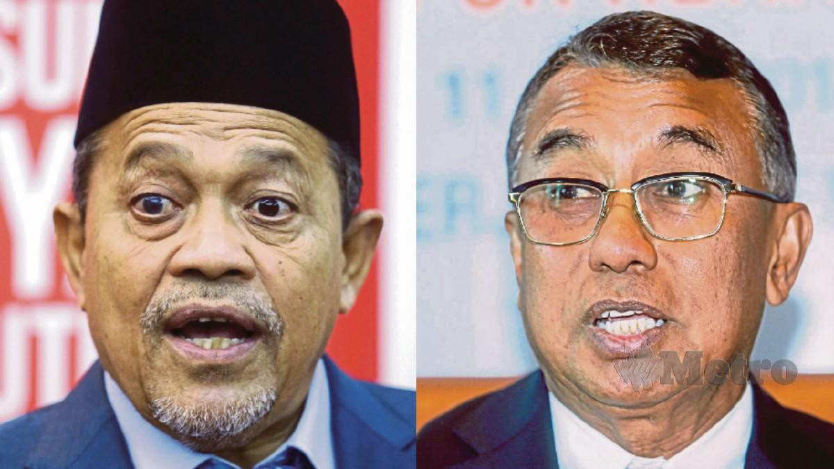 Datuk Seri Shahidan Kassim (kiri), Datuk Seri Ismail Abdul Muttalib (kanan). FOTO ARKIB NSTP