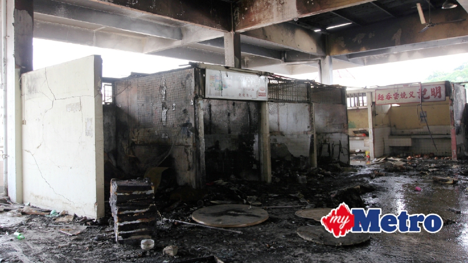 Polis buru suspek bakar pasar Harian Metro