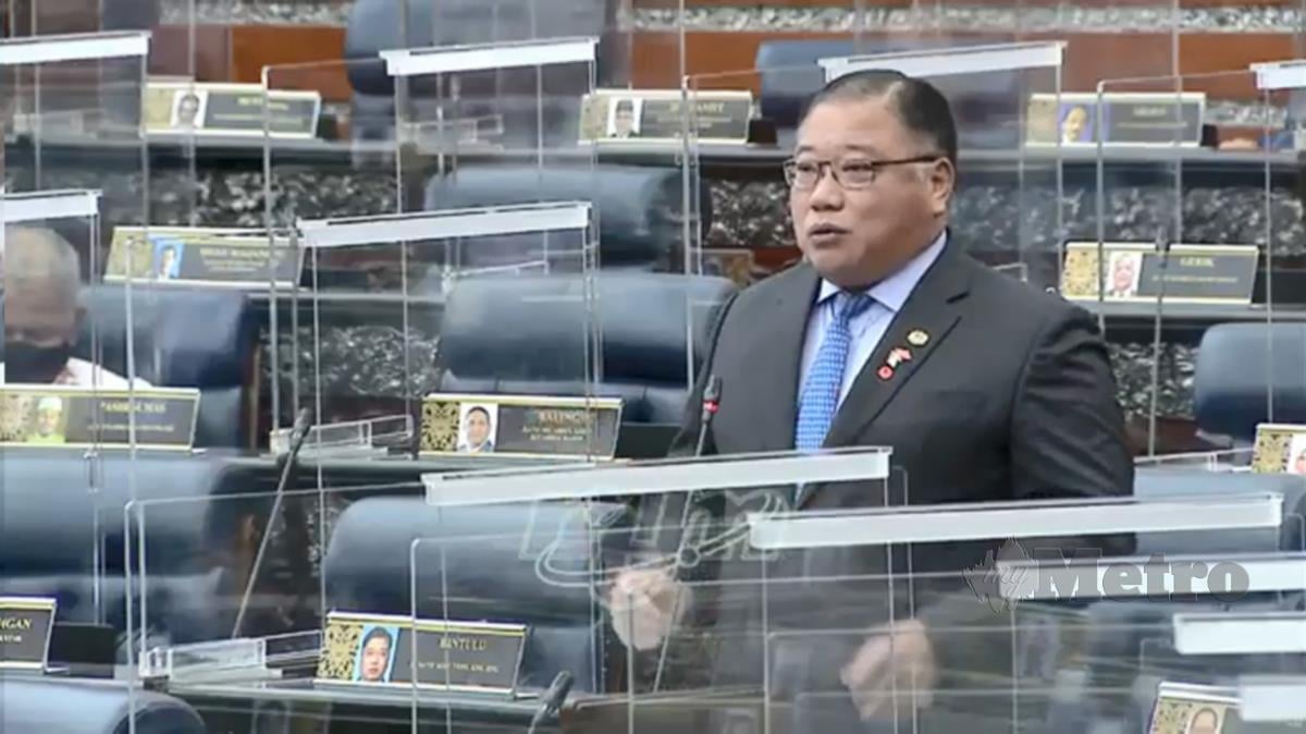 KING Sing ketika persidangan Dewan Rakyat. FOTO petikan siaran Persidangan Parlimen