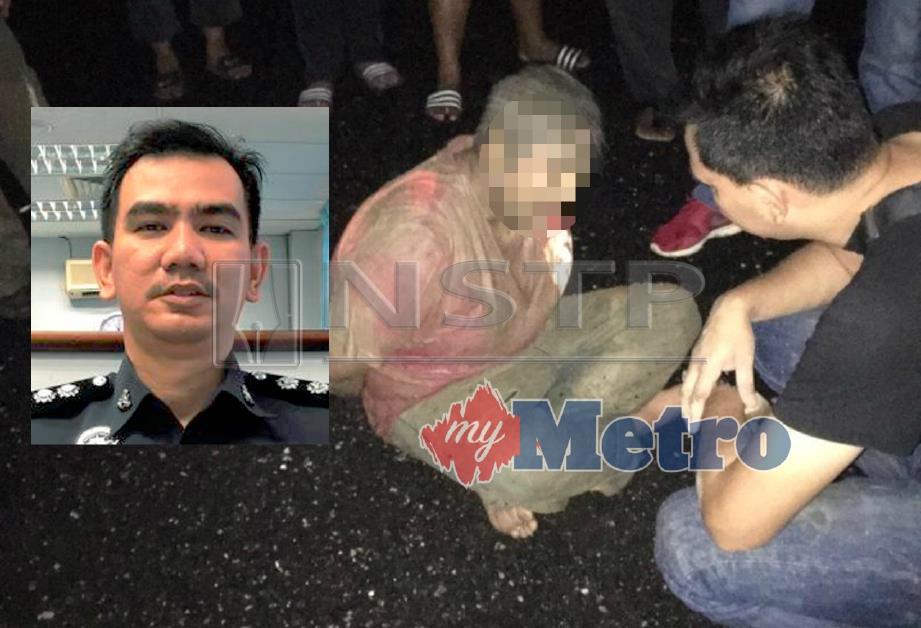 LELAKI berusia 25 tahun ditahan polis selepas cuba meragut wanita di Jalan Awi, Kulim. Gambar kecil, Ketua Bahagian Siasatan Jenayah IPD Kulim Asisten Superitendan Ahmad Shahir Adnan. FOTO Ihsan PDRM