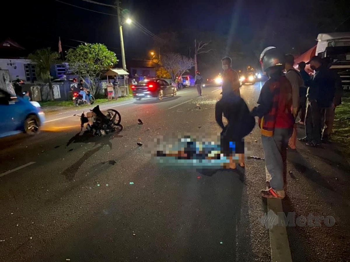 Mangsa, Wan Muhammad Haziq Ahmad Ruzaimi maut selepas motosikalnya melanggar sebuah kereta yang membuat pusingan U secara melulu di Jalan Syed Hussin, berhampiran Kampung Utan Arau. FOTO IHSAN PEMBACA