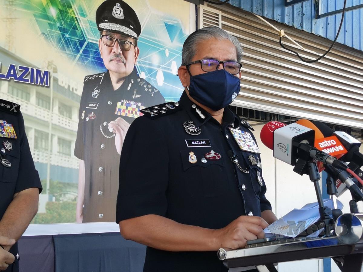Timbalan Ketua Polis Negara, Datuk Mazlan Lazim hadir Perhimpunan Khas Kontinjen Perak di perkarangan Ibu Pejabat Polis Kontinjen (IPK) Perak. FOTO BALQIS JAZIMAH ZAHARI
