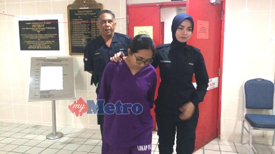 NOR Amira dijatuhi hukuman penjara satu tahun di Mahkamah Majistret Kuala Terengganu kerana mencuri beg silang milik seorang guru. FOTO Syafiq Ambak