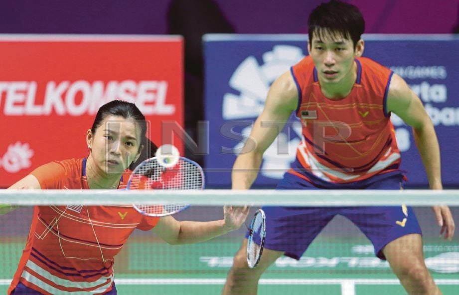 Bergu Campuran Negara, Chan Peng Soon dan Goh Liu Ying, beraksi konsisten di Kejohanan Masters Indonesia.
