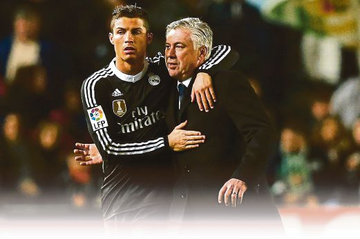 RONALDO (kiri) akui Ancelotti pengurus berkaliber. 