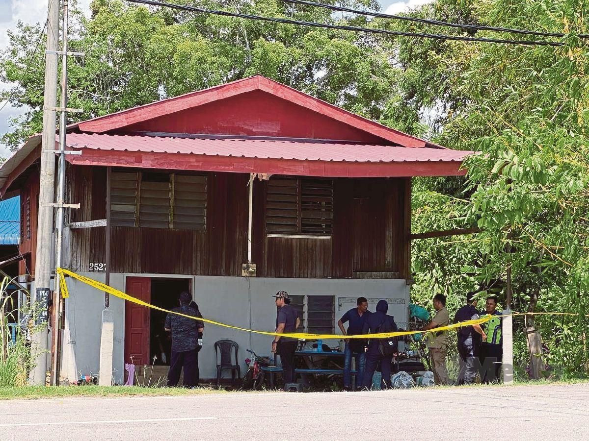 LOKASI wanita warga emas maut ditikam di kepala selepas cuba meleraikan pergaduhan dua beranak. FOTO Nur Izzati Mohamad