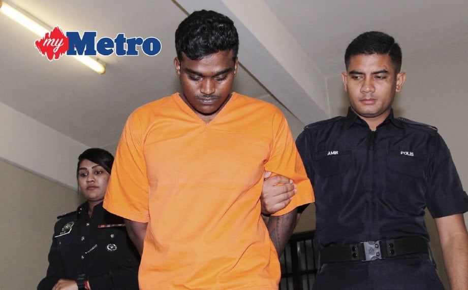 Karthik mengaku bersalah terhadap pertuduhan membantu melupuskan harta curi iaitu wang tunai RM50,000. FOTO Adzlan Sidek