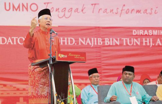  Najib berucap pada Konvensyen Umno Kedah, semalam.