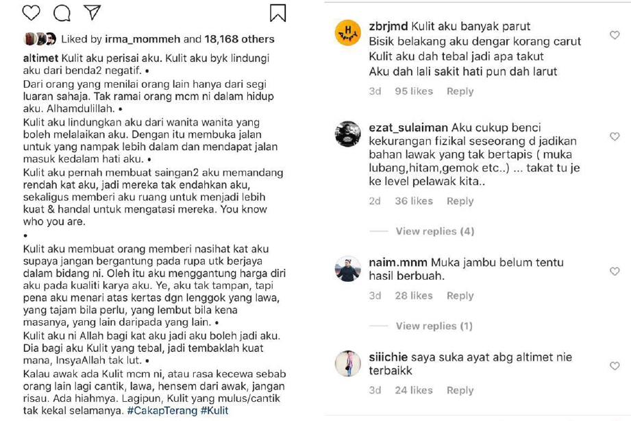 ANTARA komen netizen yang menyokong status Altimet.