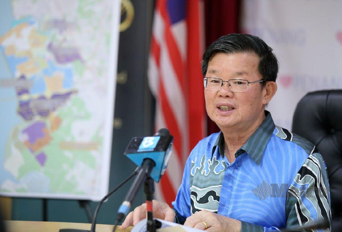 KETUA Menteri Pulau Pinang Chow Kon Yeow. FOTO Mikail Ong.